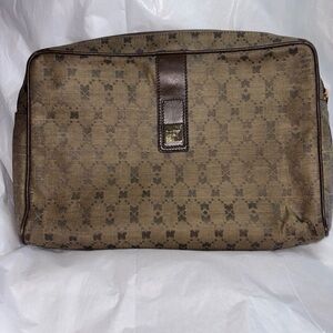 Vintage Nina Ricci Paris Monogram Pouch / Large Clutch – Made in Italy